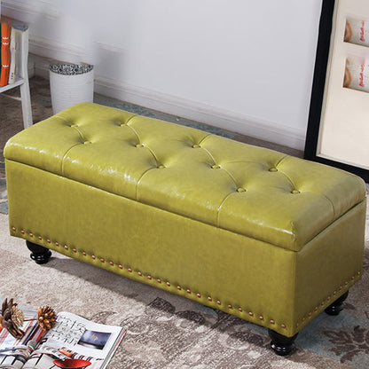 Contemporary Leather Bench