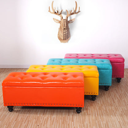Contemporary Leather Bench