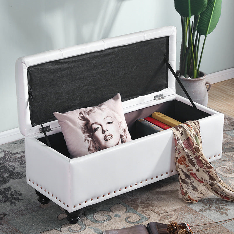 Contemporary Leather Bench