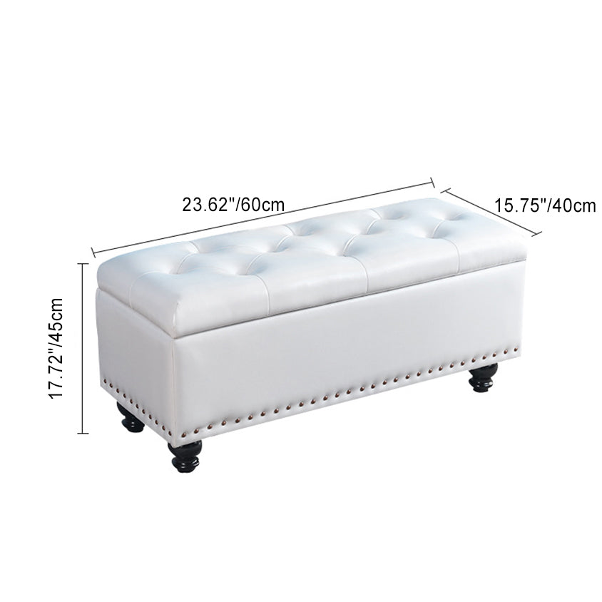 Contemporary Leather Bench
