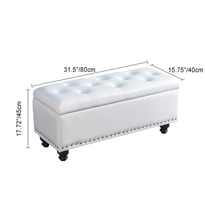 Contemporary Leather Bench