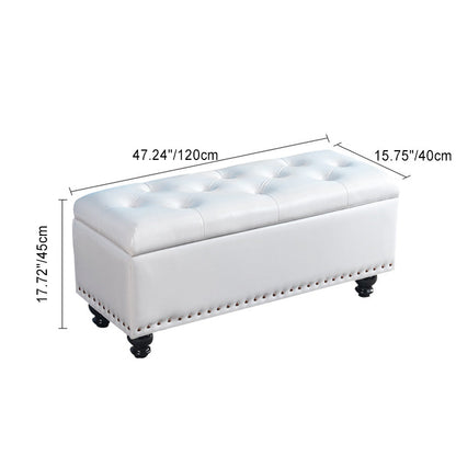 Contemporary Leather Bench