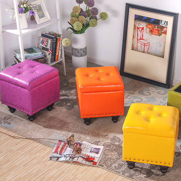 Contemporary Leather Bench