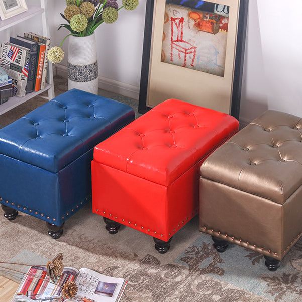 Contemporary Leather Bench