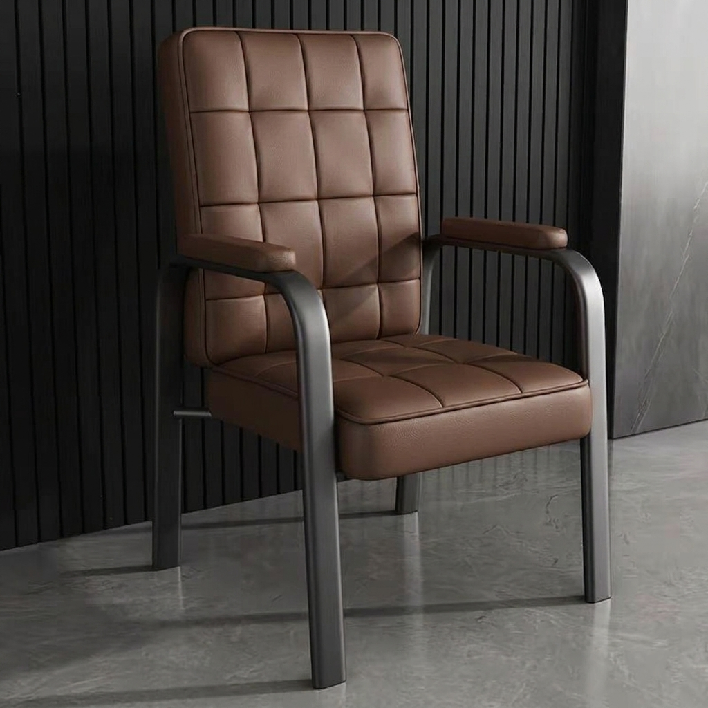 Modern Leather Accent Chair