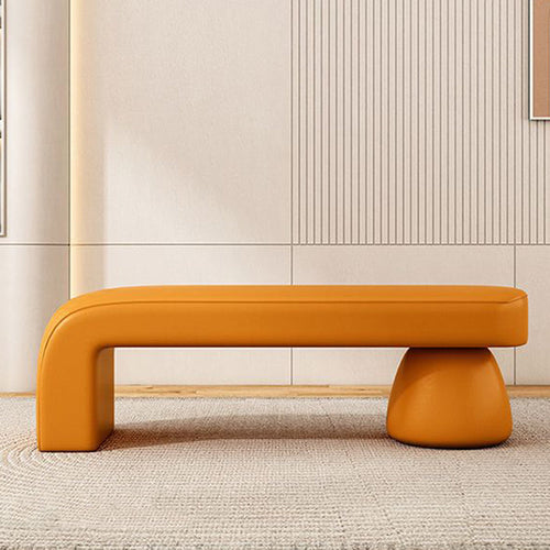 Contemporary Solid Wood Bench