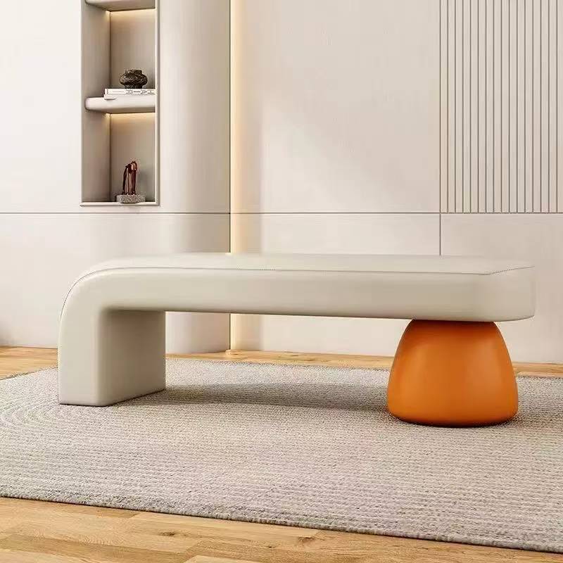 Contemporary Solid Wood Bench