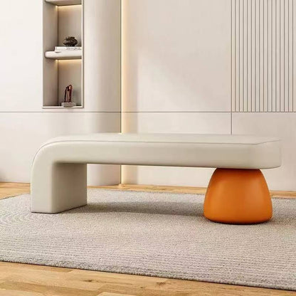Contemporary Solid Wood Bench