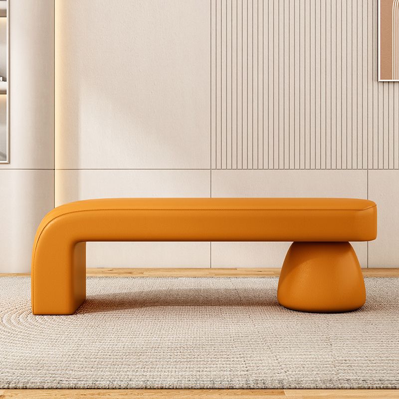 Contemporary Solid Wood Bench