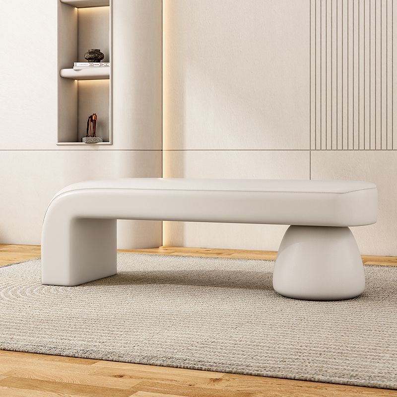 Contemporary Solid Wood Bench