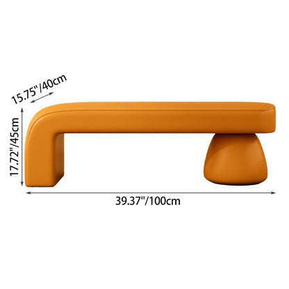 Contemporary Solid Wood Bench