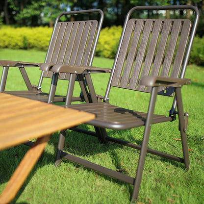 Foldable Camping Chair with Footrest