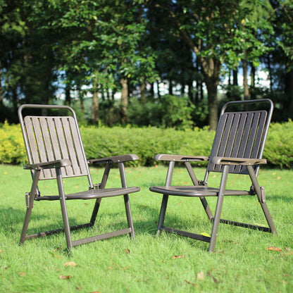 Foldable Camping Chair with Footrest