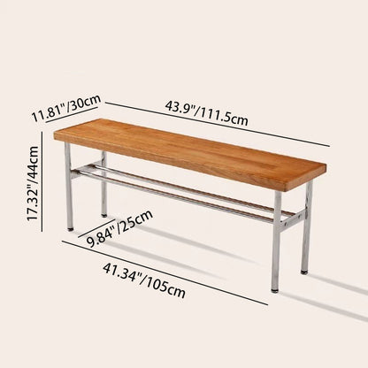 Traditional Stainless Steel Bench
