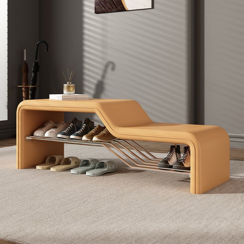 Modern Wood Solid Wood Shoe Bench