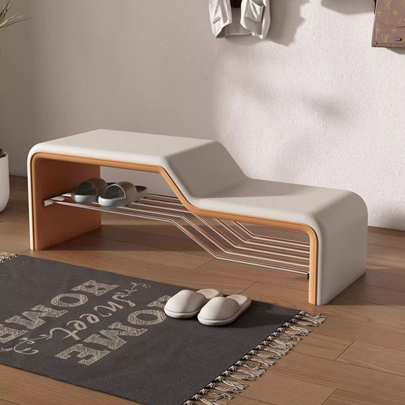 Modern Wood Solid Wood Shoe Bench