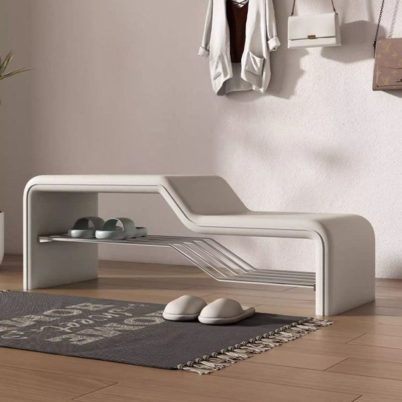 Modern Wood Solid Wood Shoe Bench