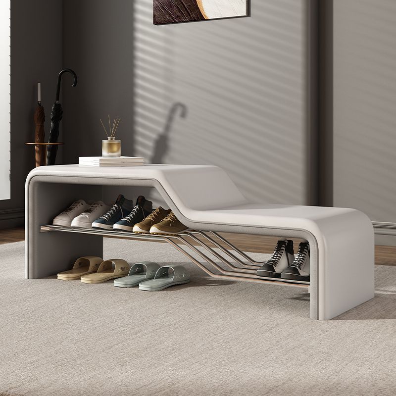 Modern Wood Solid Wood Shoe Bench