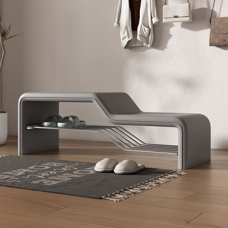 Modern Wood Solid Wood Shoe Bench
