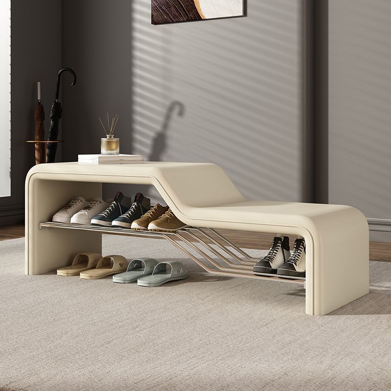 Modern Wood Solid Wood Shoe Bench