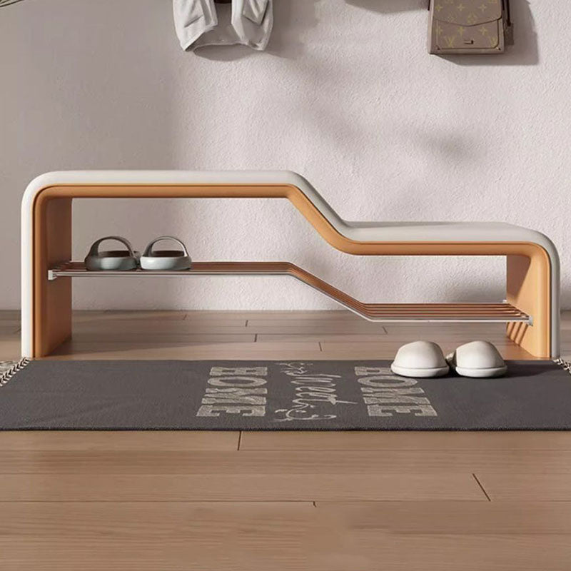 Modern Wood Solid Wood Shoe Bench