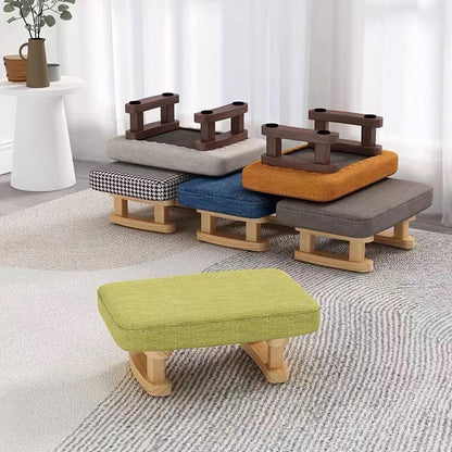 Contemporary Linen Stool