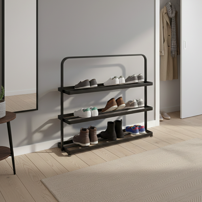 Modern Minimalist Iron Shoe Rack