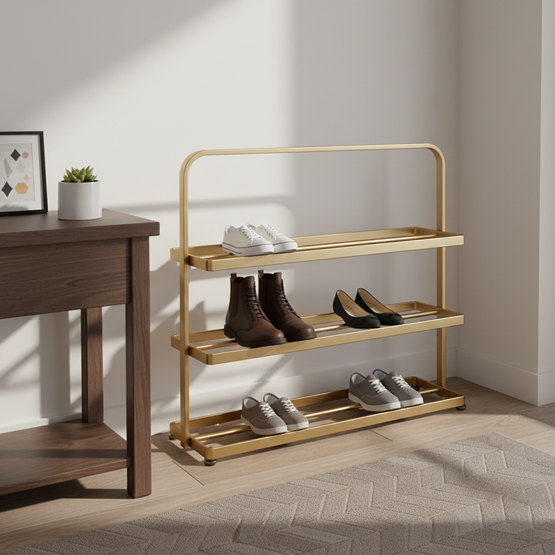 Modern Minimalist Iron Shoe Rack