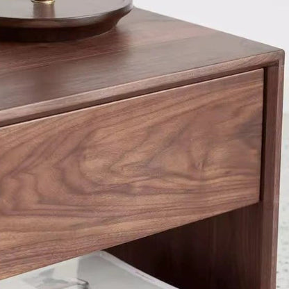 Traditional Japanese Wood Nightstand