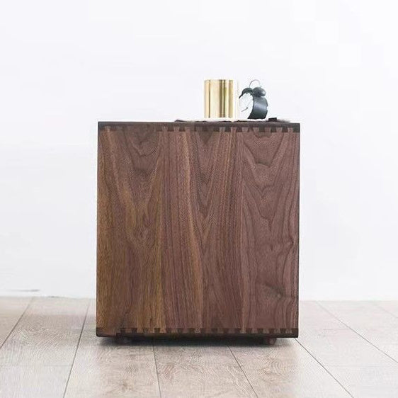 Traditional Japanese Wood Nightstand