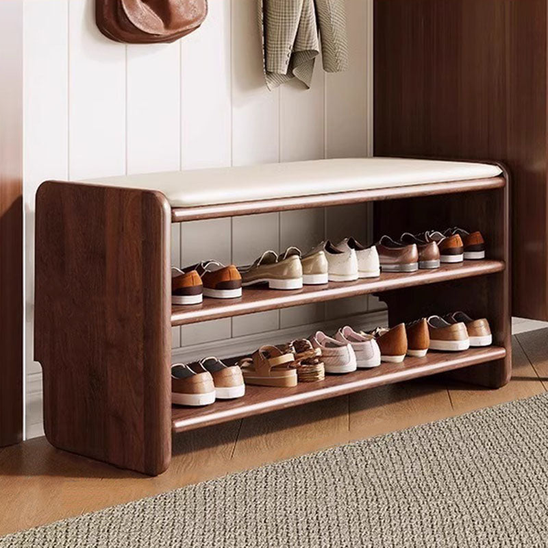 Modern Solid Wood Shoe Bench
