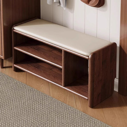 Modern Solid Wood Shoe Bench