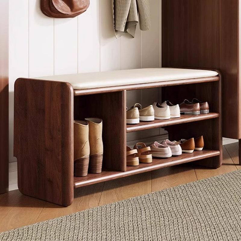 Modern Solid Wood Shoe Bench