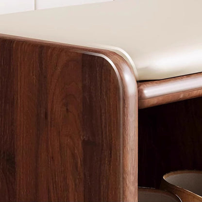Modern Solid Wood Shoe Bench