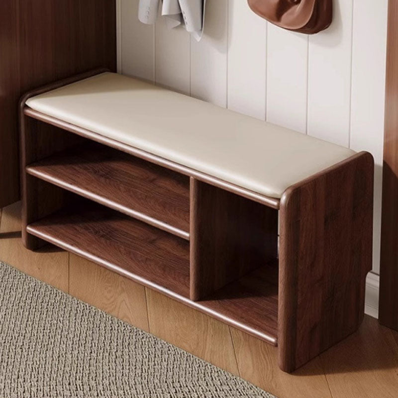Modern Solid Wood Shoe Bench