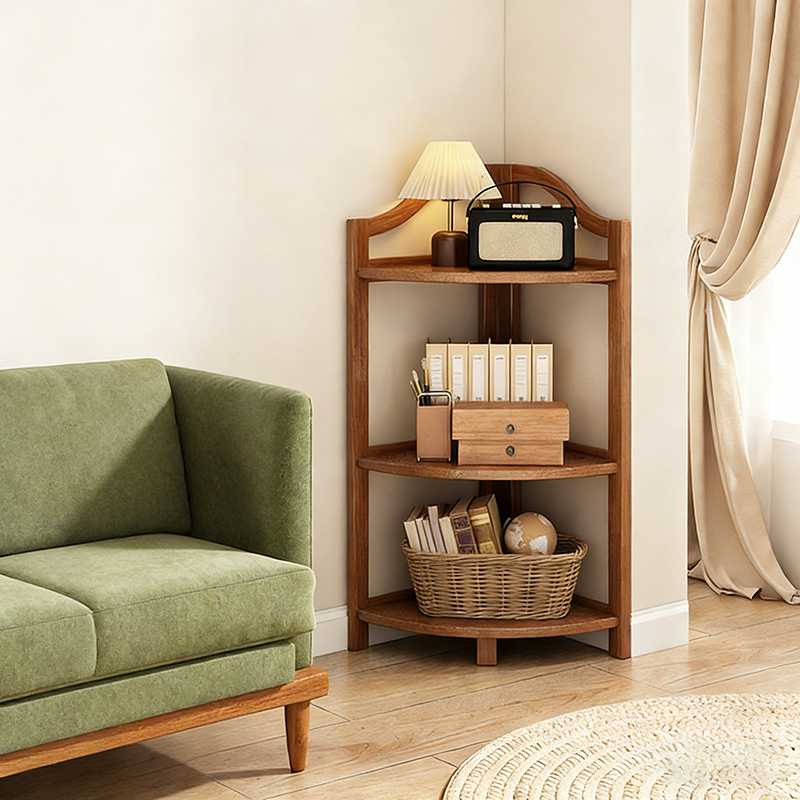 Modern Fan Corner Shelf