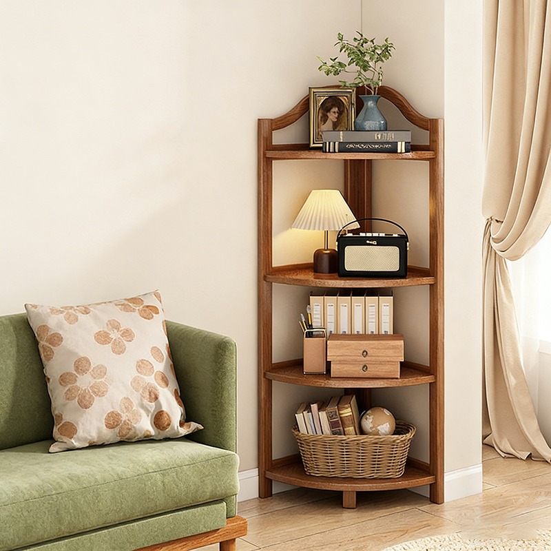 Modern Fan Corner Shelf