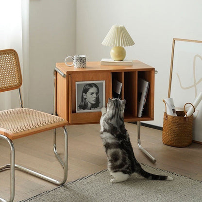 Traditional Stainless Steel End Table