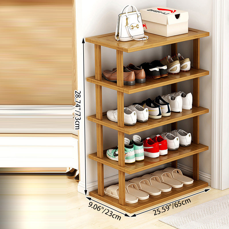 Modern Minimalist Bamboo Shoe Rack