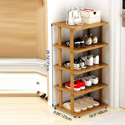 Modern Minimalist Bamboo Shoe Rack