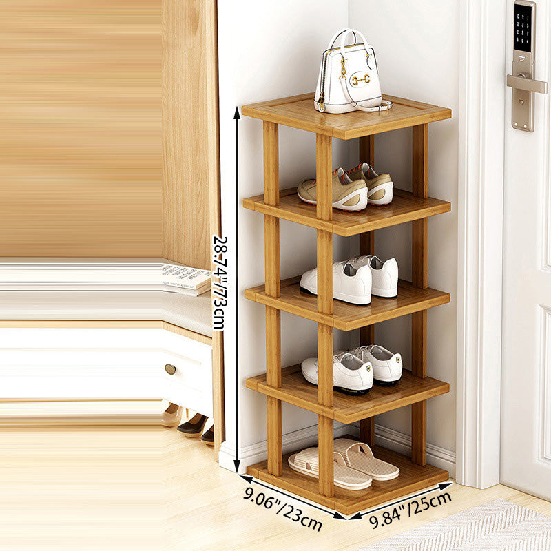 Modern Minimalist Bamboo Shoe Rack