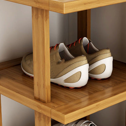 Modern Minimalist Bamboo Shoe Rack
