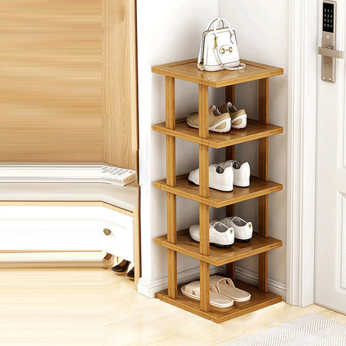 Modern Minimalist Bamboo Shoe Rack
