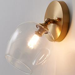 Nordic Creative Glass Magic Bean 1-Light Wall Sconce Lamp
