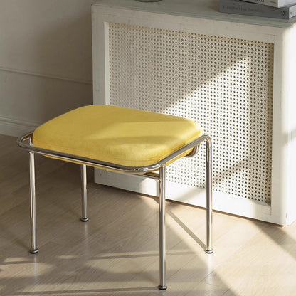 Contemporary Stainless Steel Vanity Stool