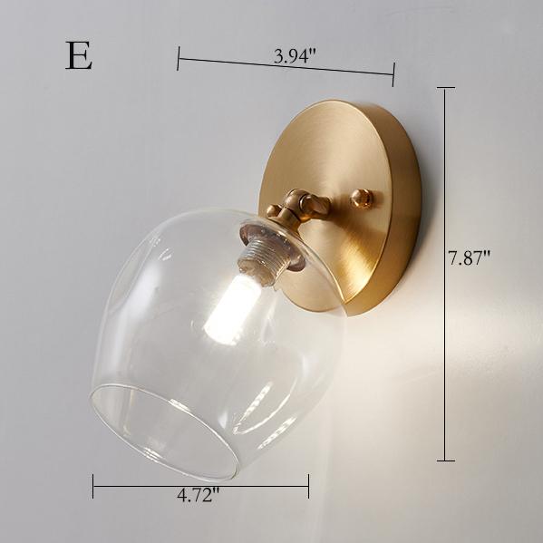 Nordic Creative Glass Magic Bean 1-Light Wall Sconce Lamp