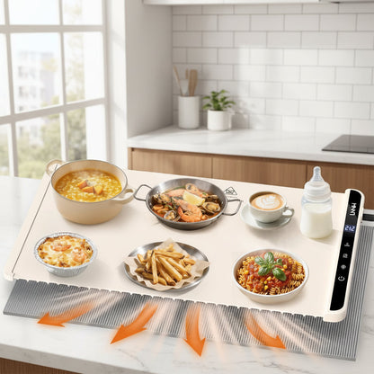 Electric Food Warming Mat, 6-Hour Timer