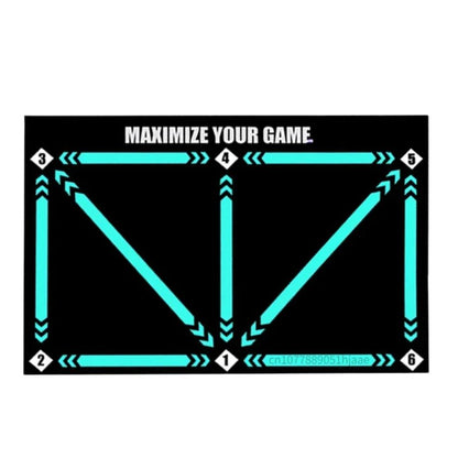 Soccer Dribbling Training Mat with Grip Socks