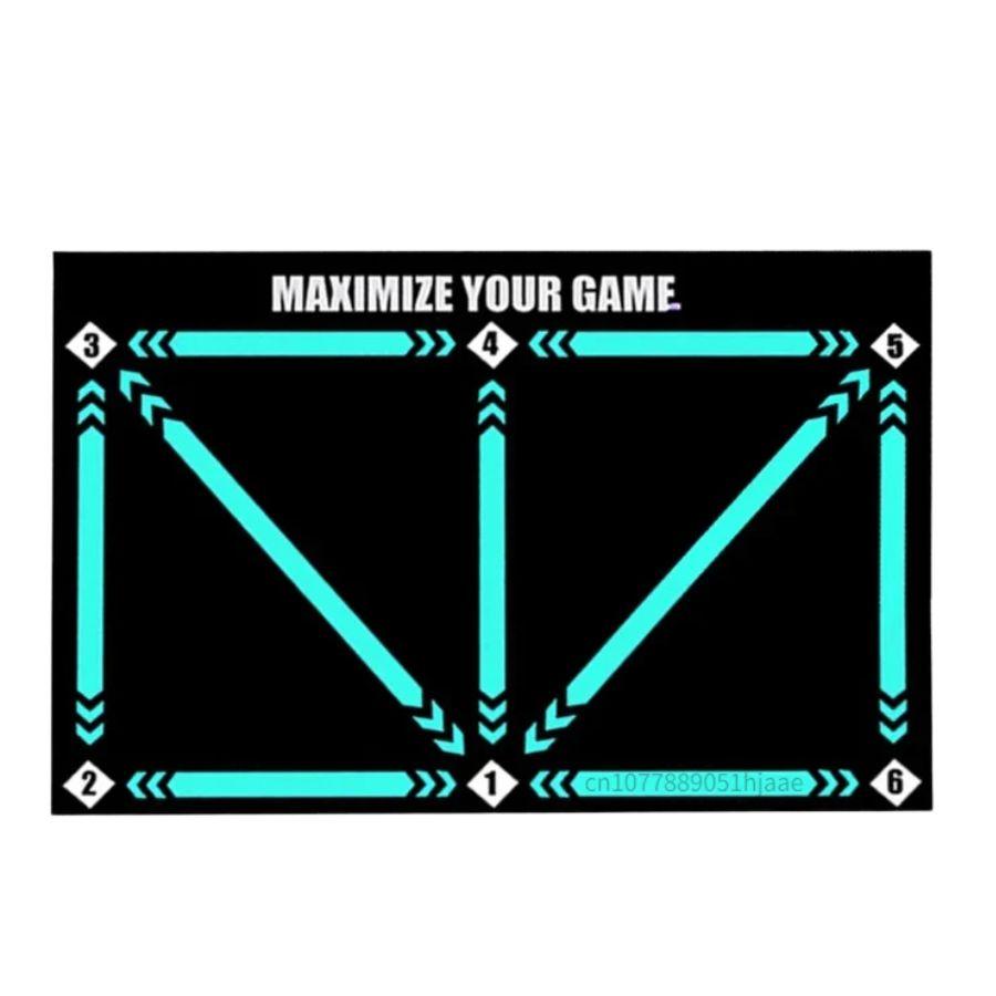 Soccer Dribbling Training Mat with Grip Socks