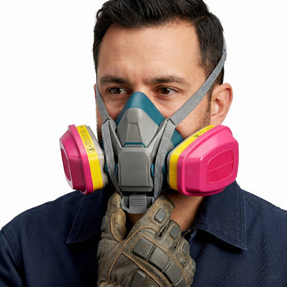 Reusable Respirator Mask with P100 Cartridge